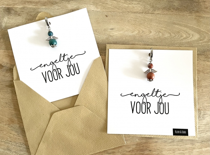 Gelukskaart groot engeltje voor jou